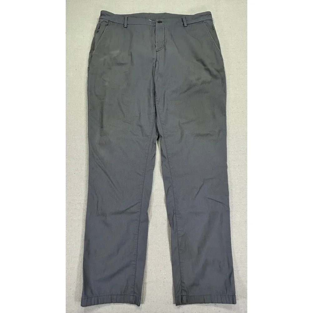 Birddogs Men's‎ 36 Grey Chino Pants Inner Liner 6 Pocket Trousers Golf
